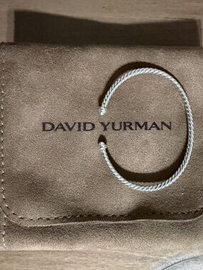 David Yurman Micro Cable Flex Bracelet in Sterling Silver XS